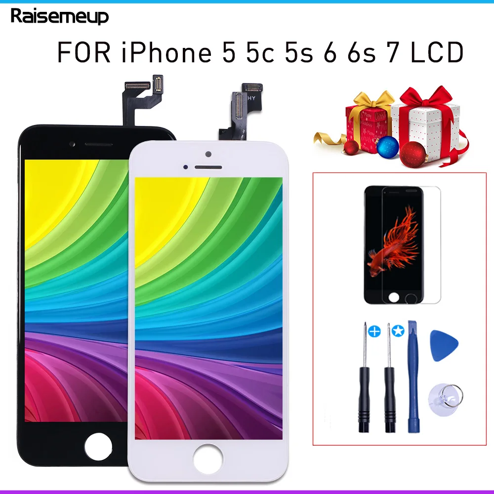 AAA + качественный ЖК дисплей для iPhone 5c 5S 6 сенсорный экран iphone 6s 7 Дисплей 3D