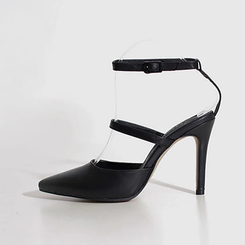 Матовые бархатные туфли красного цвета с острым носком женские босоножки на