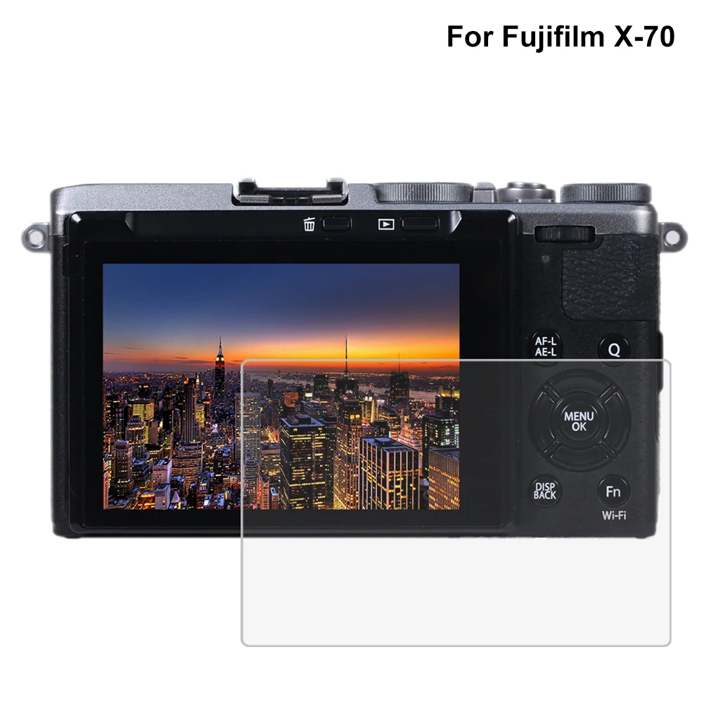 Пылезащитная пленка PULUZ HD 9H 0,3 мм из закаленного стекла для ЖК-экрана Fujifilm X-70/T10/T20/T1/T2/A3