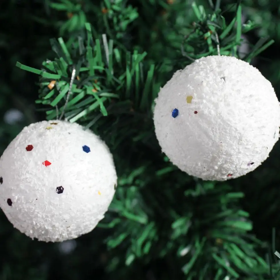 Christmas tree decoration white foam gudgeons christmas ball supplies 6 | Дом и сад