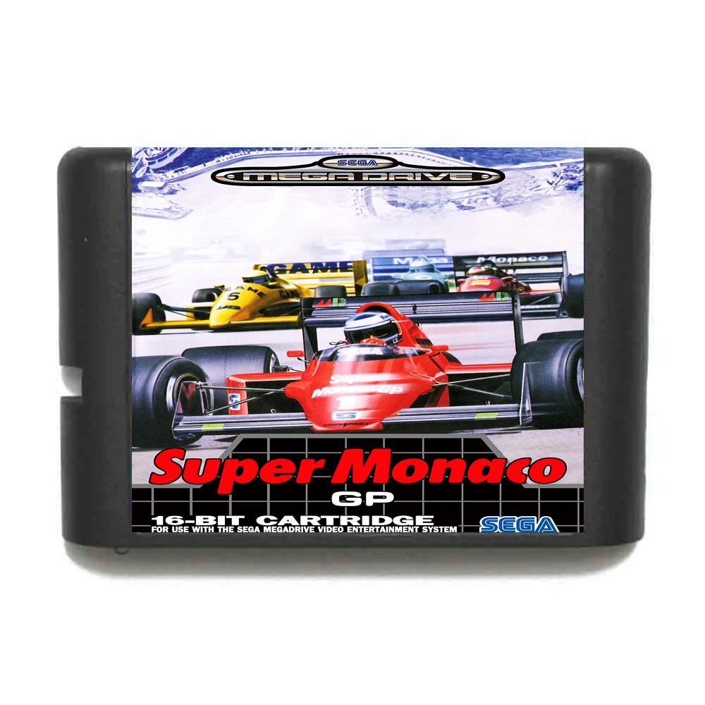 Супер Гран При Монако (Grand Prix) 16 бит MD карточная игра для Sega игры Mega Drive Genesis|16 bit|md