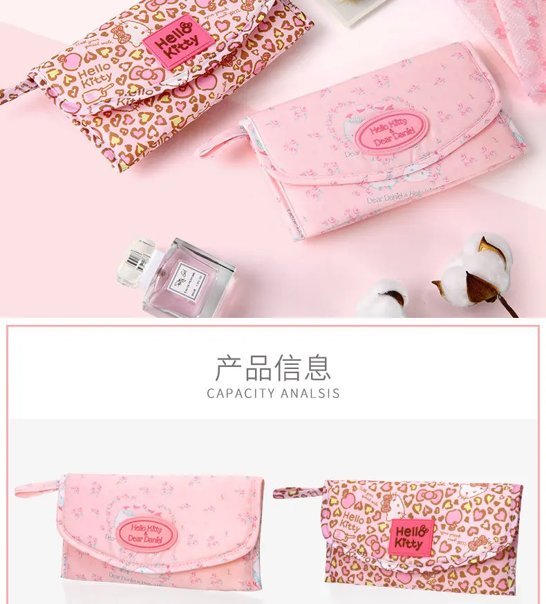 Тампон Hello kitty, принимаем посылка, чемодан для путешествий, Портативная сумка для хранения, мини Функциональная сумка, органайзер на молнии, Упаковочная сумочка