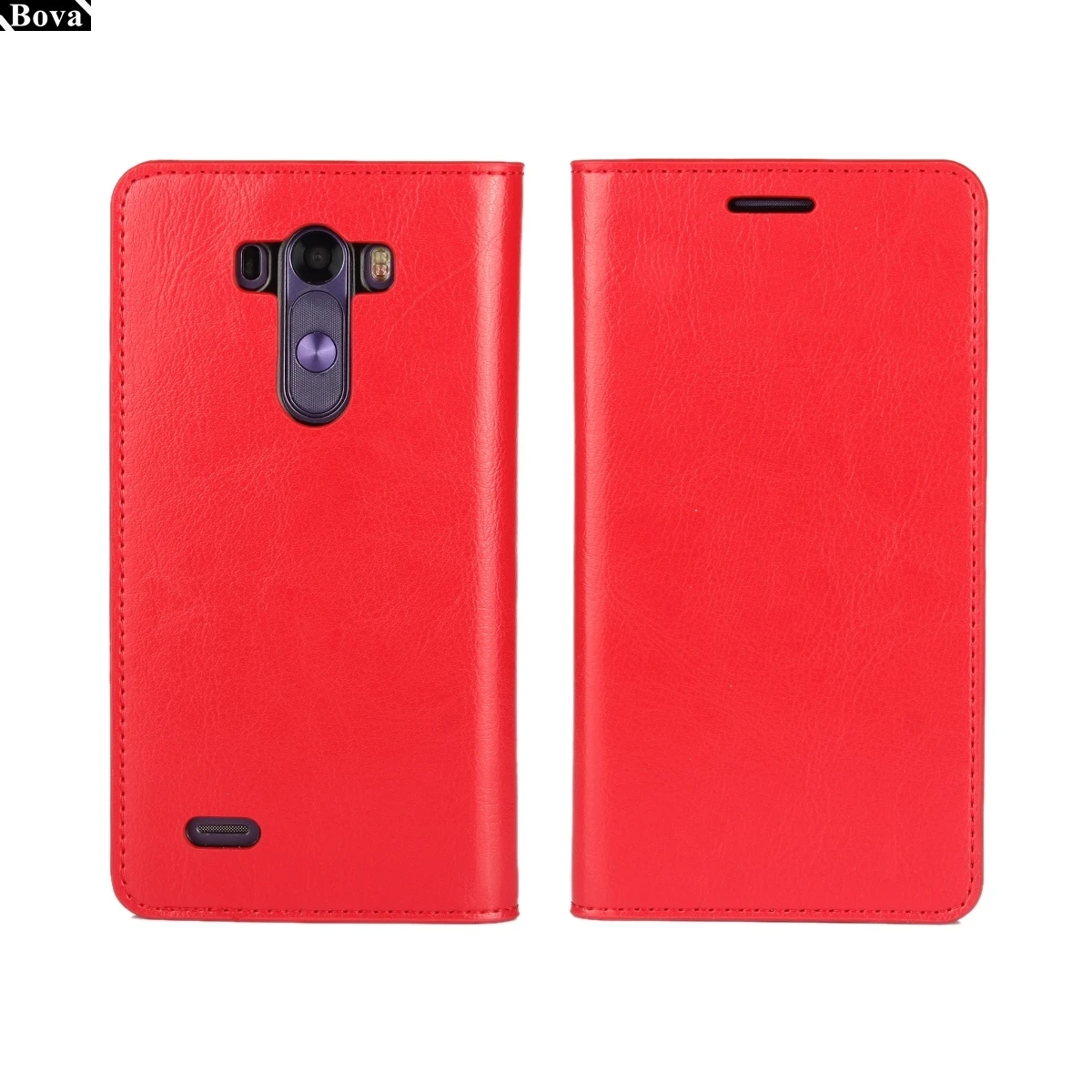 Премиум кожаный чехол, футляр для телефона бумажник чехол для LG G3 D855 D857 D858 D859 с слот для карт чехол для телефона в деловом стиле сумки - Цвет: Красный