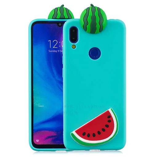 TRISEOLY для Xiaomi Redmi Note 7 Чехол Redmi 7 3D стерео патч мягкий силиконовый бампер набивной чехол с изображением животного для телефона Xiomi Redmi Note7