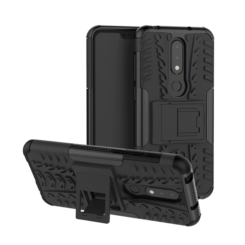 Ударопрочный чехол для Nokia X6 / NokiaX6 5 8 дюйма прочные гибридные Чехлы Armor 2 в 1 задняя