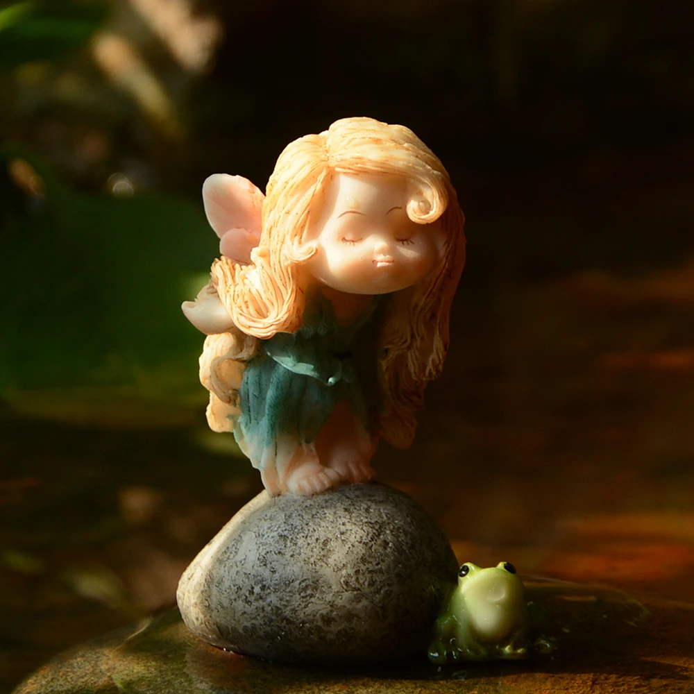 Everyday Collection cute baby Figurine Fairy Garden Decoration Angel miniature home Ornament girl Festival gifts