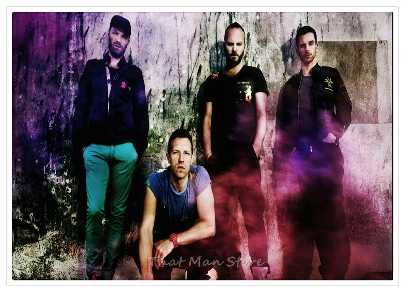 Coldplay рок постер музыкальной группы четкое изображение наклейки на стену украшение дома хорошее качество печатает белая крафт-бумага 42x30 см