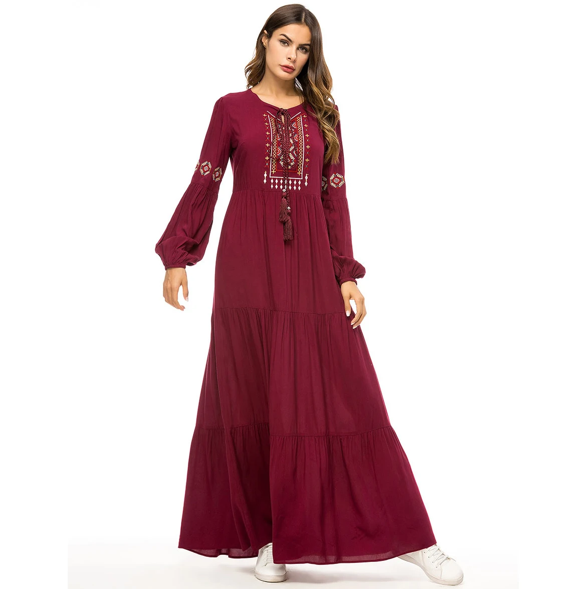 2019 свободное мусульманское платье женская мусульманская одежда марокканский