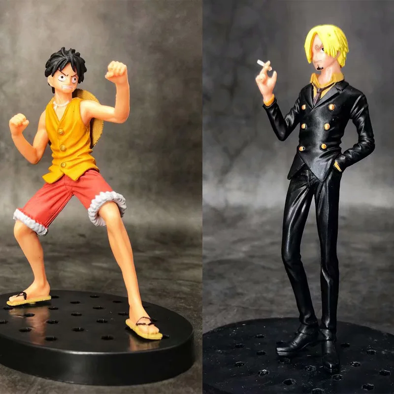 3pcs/set One Piece Figure Ace Luffy fight Vinsmoke Sanji Action PVC Anime Cartoon Doll Furnishing articles Model Toy | Игрушки и хобби