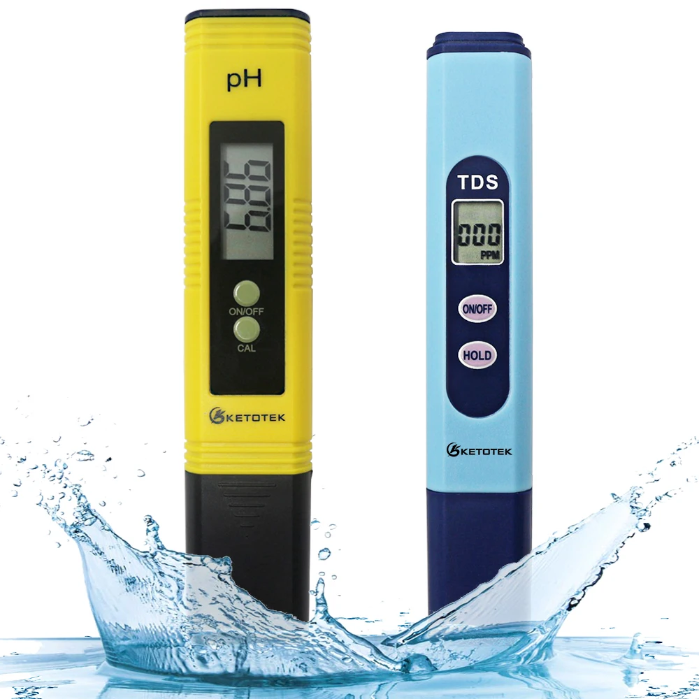 

1-9990PPM TDS Tester Titanium Probe Digital PH Meter 0.00-14.0 with ATC function Water Quality Tester Aquarium Pool Monitor