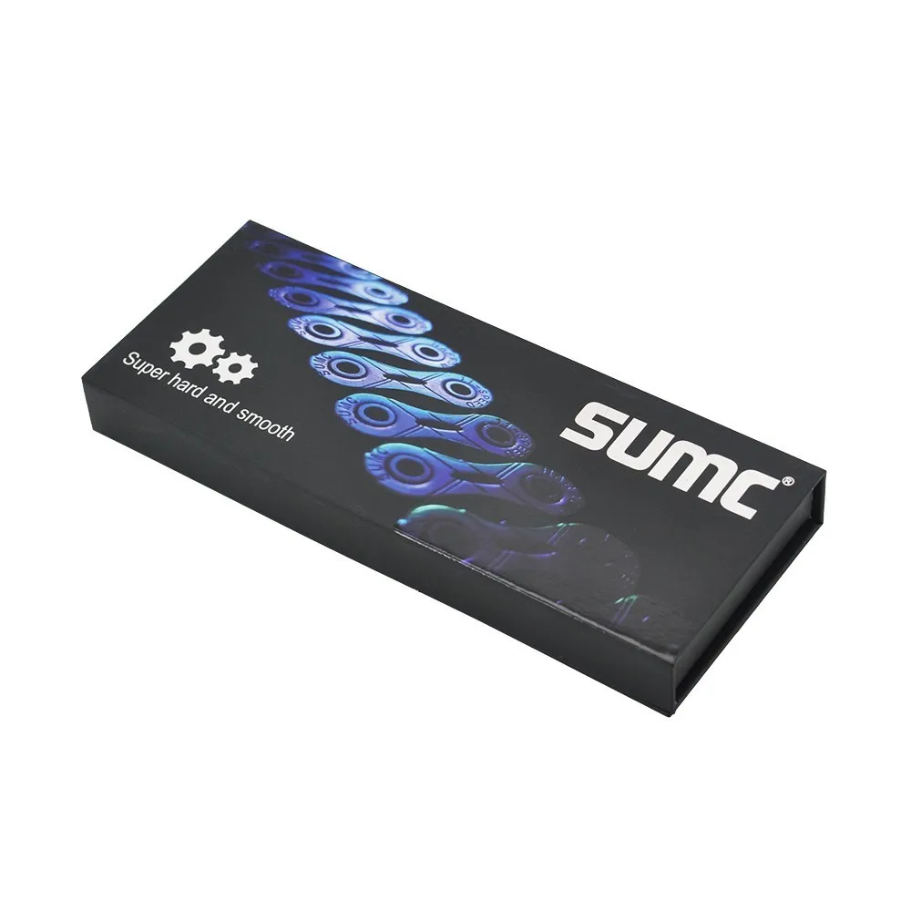 Sumc 12 цепь для скоростного велосипеда 126L велосипедная цепь с недостающим звеном для горной дороги велосипедные цепи Запчасти с оригинальной коробкой