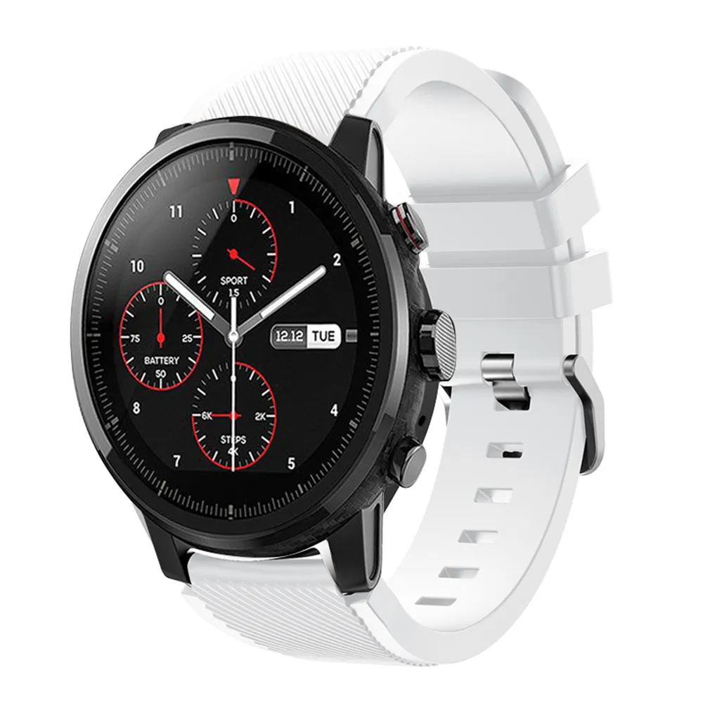 22 мм силиконовый спортивный ремешок для часов Samsung Gear S3 смарт Xiaomi Huami Amazfit Stratos 2/2s