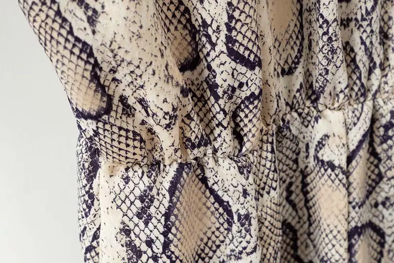 Осень Для женщин v образным вырезом 3/4 рукав Открыть Стич Printed A Line Dress.|Женские