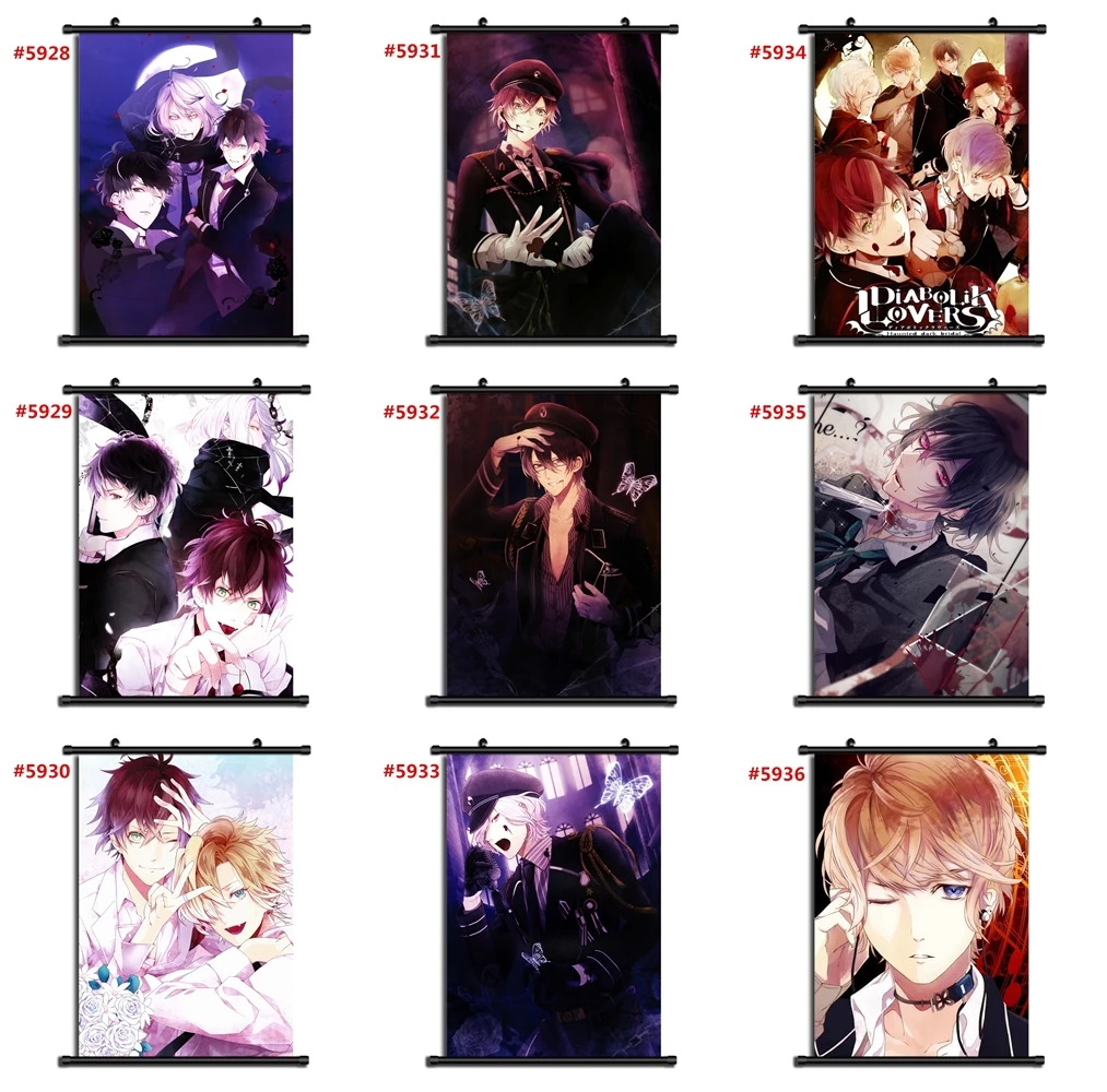 

DIABOLIK LOVERS Anime manga wall Poster Scroll