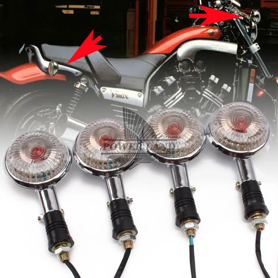 

2 пары 12 в универсальные указатели поворота для YAMAHA V MAX 1200 XVS 650 400