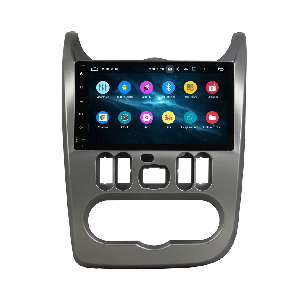 DSP Android 9 gps-навигация dvd-плеер для Renault Dacia Duster Logan Sandero 2008 + Авторадио Стерео Плеер head
