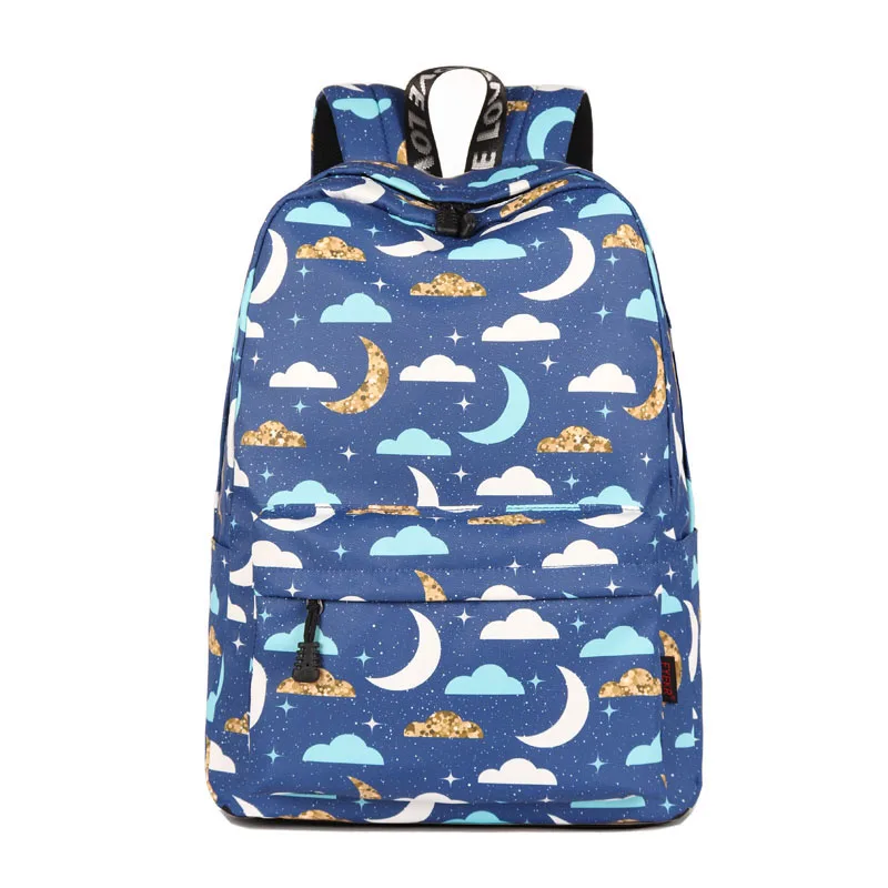 

3PCS / LOT Japenese Backpack Women For Teenage Students Girls School Backpack Laptop Bag Printing Travel Rucksack