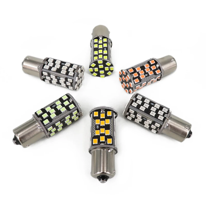 Canbus Янтарный Белый Красный Синий 60 Светодиодный 2835 SMD P21W 1156 7506 10 Вт Авто