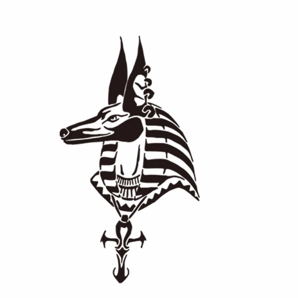 Anubis настенный плакат Египет голова узор стены стикеры спальня украшения древний Anubis Египет настенные Переводные картинки виниловые фрески AZ282