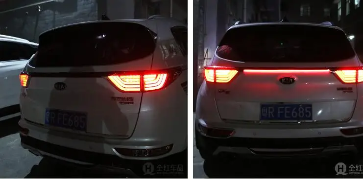 1 шт. бампер задний фонарь для KIA KX5 задний светильник~ 2019y автомобильные аксессуары, задний светильник для kia KX5 задний противотуманный светильник