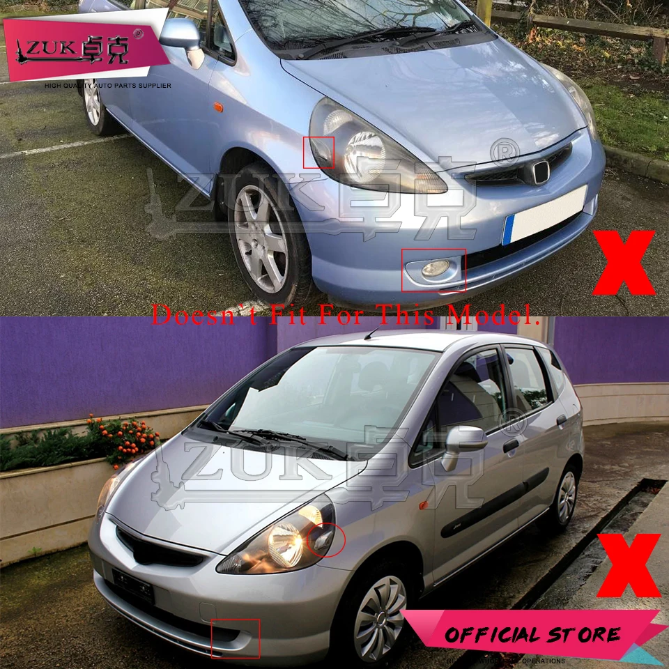 ZUK 2 шт. передний бампер противотуманные светильник противотуманная фара для HONDA FIT Джаз GD1 GD3 2003 2004 2005 2006 2007 2008 33951-SAA-H11 33901-SAA-H11