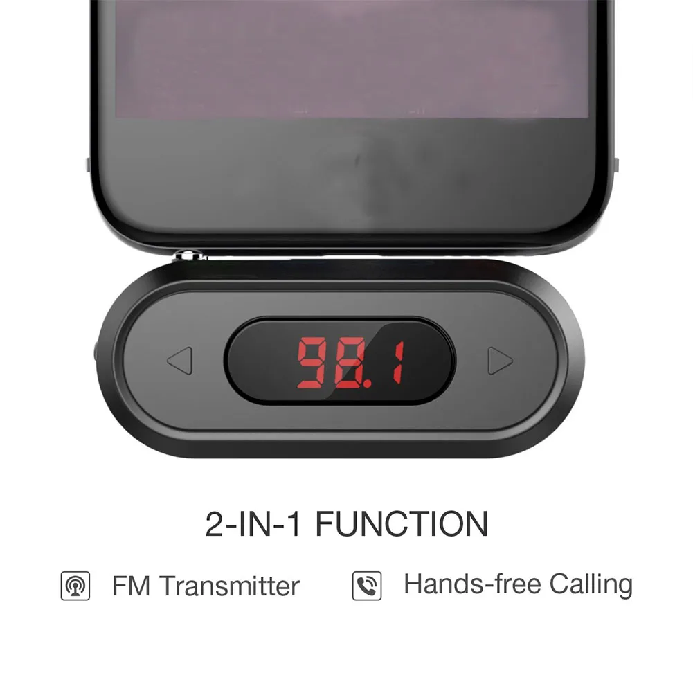 Радио адаптер fm-передатчик аудио громкой связи комплект вызова ЖК-дисплей