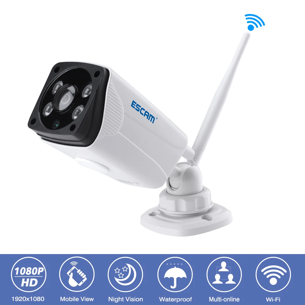 Escam QP02 открытый IP66 Водонепроницаемый HD 1080P наблюдения Беспроводной IP Камера Очки