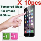 Защитное стекло для iphone X, 5, 5s, SE, 6, 6s, 7, 8 plus, XR, XS Max, XS, 11 Pro Max, 10 шт.лот, закаленное, 9H