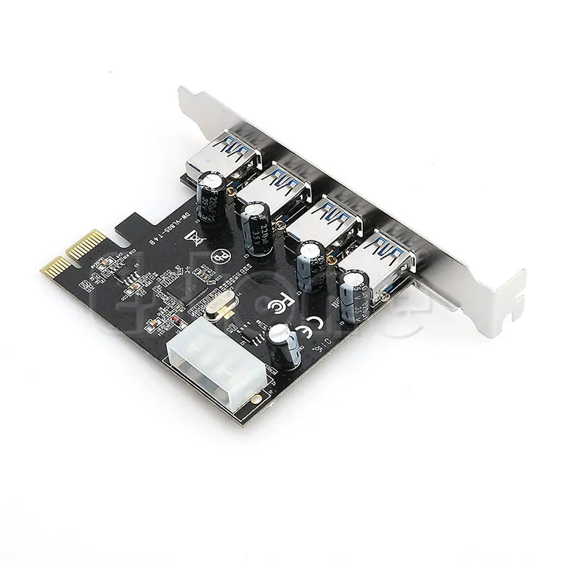 4 порта PCI-E к USB 3 0 концентратор PCI Express адаптер расширения карты 5 Гбит/с скорость