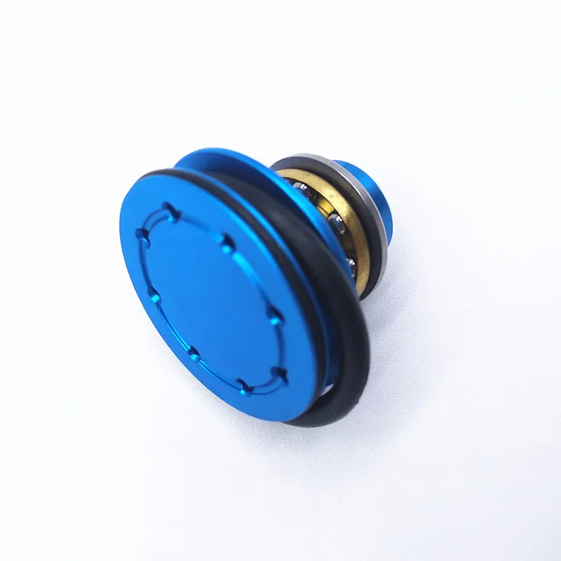 

High end double O-ring Ball bearing indigo piston head 8 holes (Anti-loose Version) for Ver.2/3 Airsoft AEG Gearbox