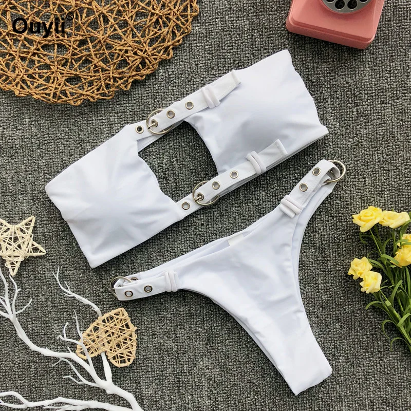 Летнее бикини новинка 2019 слитный купальник с застежкой вокруг глаз сексуальный