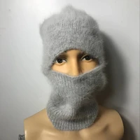 lovelydonkey men women general purpose mink cashmere hand knitting hats winter warm hat balaclava winter free shipping m1150