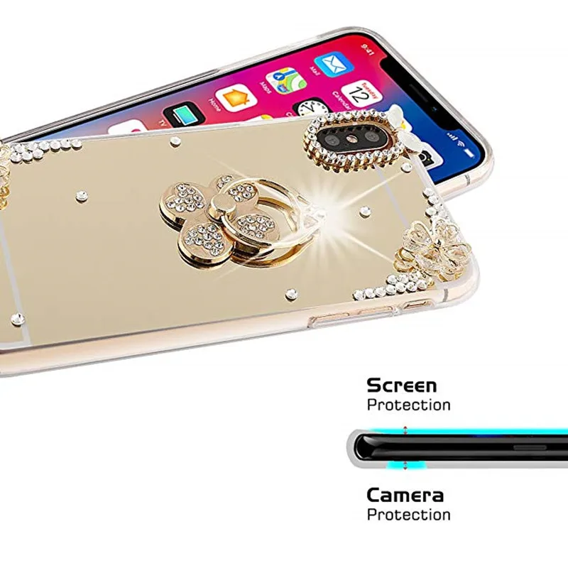 Зеркальный чехол для телефона Huawei P20 Mate 20 10 pro 7a honor 9 lite 8X 8C y5 y6 prime y7 2018 y9 P Smart Z 2019 |