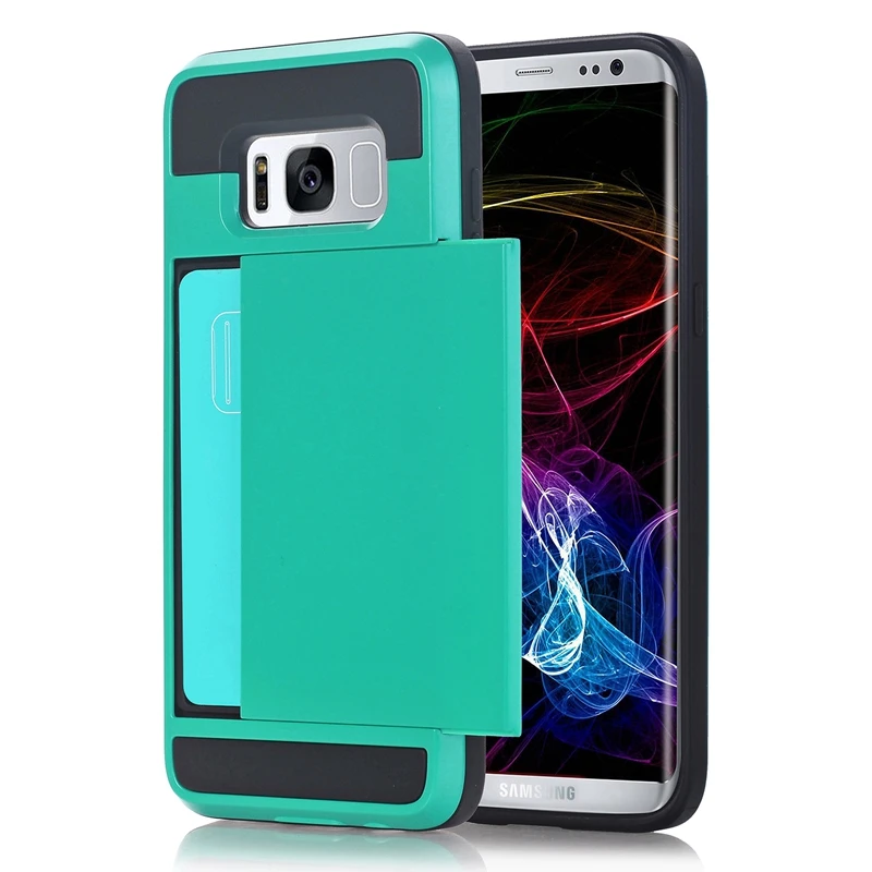 Ikasfeu TPU + PC чехол для телефона Samsung Galaxy S8 с горкой слот карты Новый Дизайн телефон