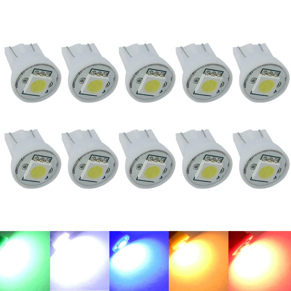 100 шт./лот T10 W5W 198 168 1SMD 5050 Светодиодные лампы для салона автомобиля лампа чтения