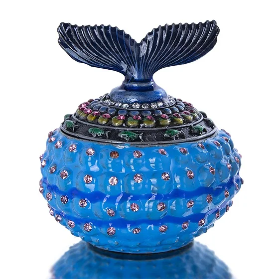 Type 3 H& D ручная роспись Краб Bejeweled безделушка коробка навесной животное декоративный держатель кольца(коробочка) статуэтка в коробке для хранения ювелирных изделий домашний Свадебный декор - Цвет: Type 3