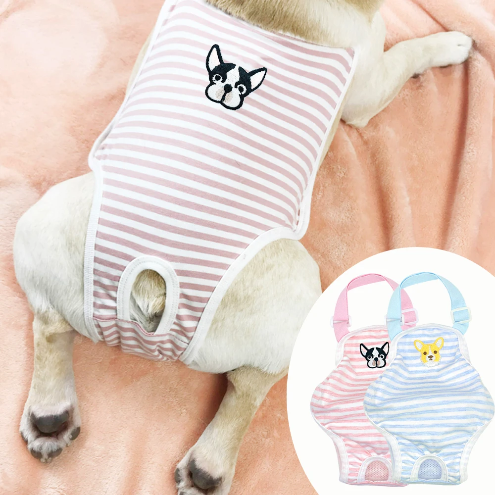 

Cotton Pet Physiological Pants Underwear Dog Clothes Cat Dog Puppy Diaper Strap Briefs Female Dog Sanitary Panties Shorts