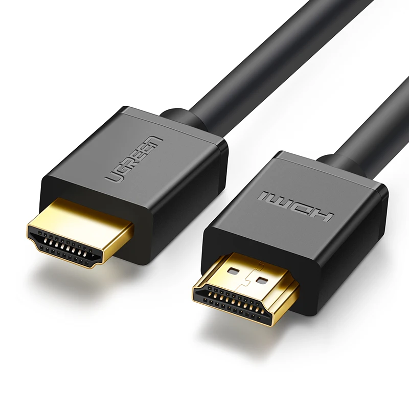 UGreen HDMI кабель HD104 2,0 компьютерный ТВ Инженерная линия украшения Hd 3D визуальный эффект - Цвет: Черный