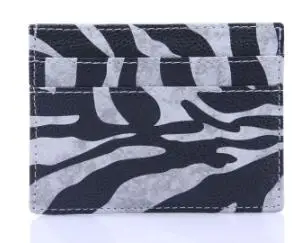 zebra Xgravity PU мульти держатель карточки с именем гостя элегантный Зебра наивысшего качества женский модный кошелек для монет мужские Мини кошельки с леопардовым рисунком H113 - Цвет: zebra