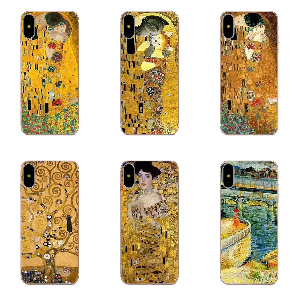 Индивидуальные фотографии черный чехол для телефона Gustav Klimt Art Xiaomi Redmi Note 2 3 3S 4 4A 4X 5