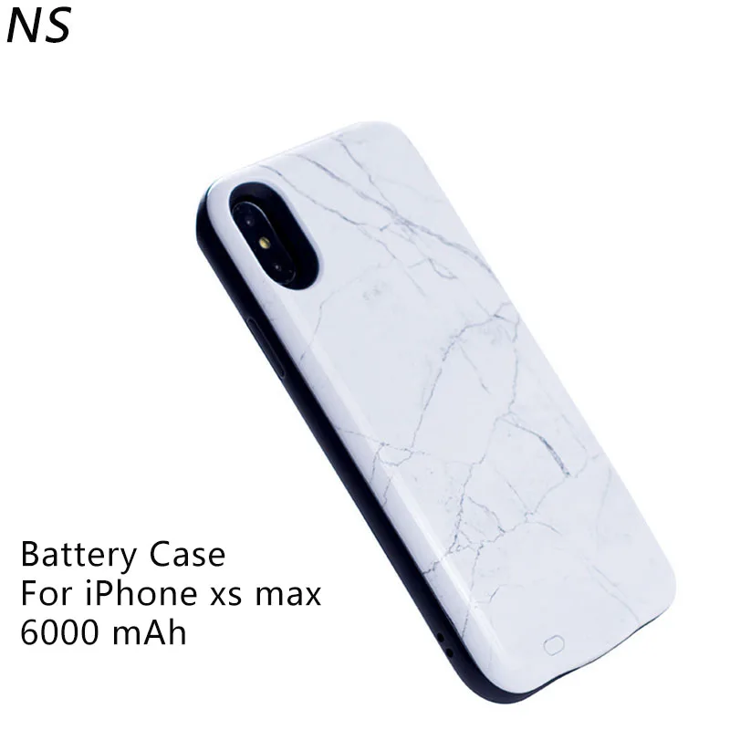 Для iPhone xs max Power Case 6000 мАч емкость мрамор портативный внешний аккумулятор зарядное