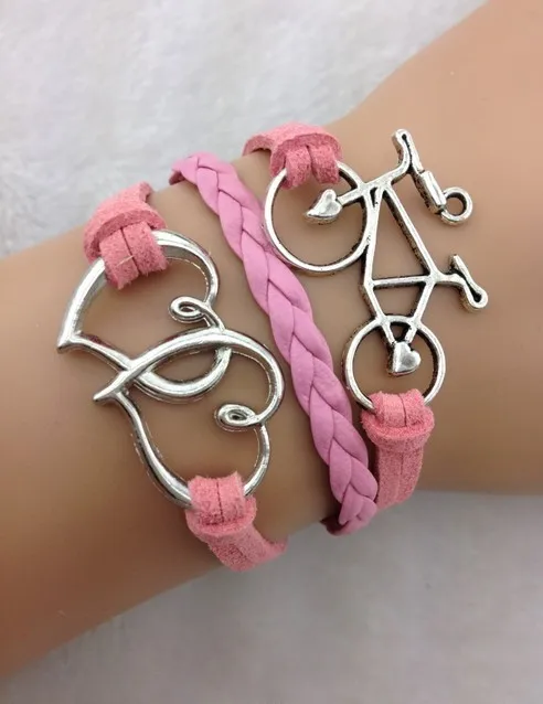 1 шт. браслет телесезия велосипедный ретро серебристый Комбинированный подарок