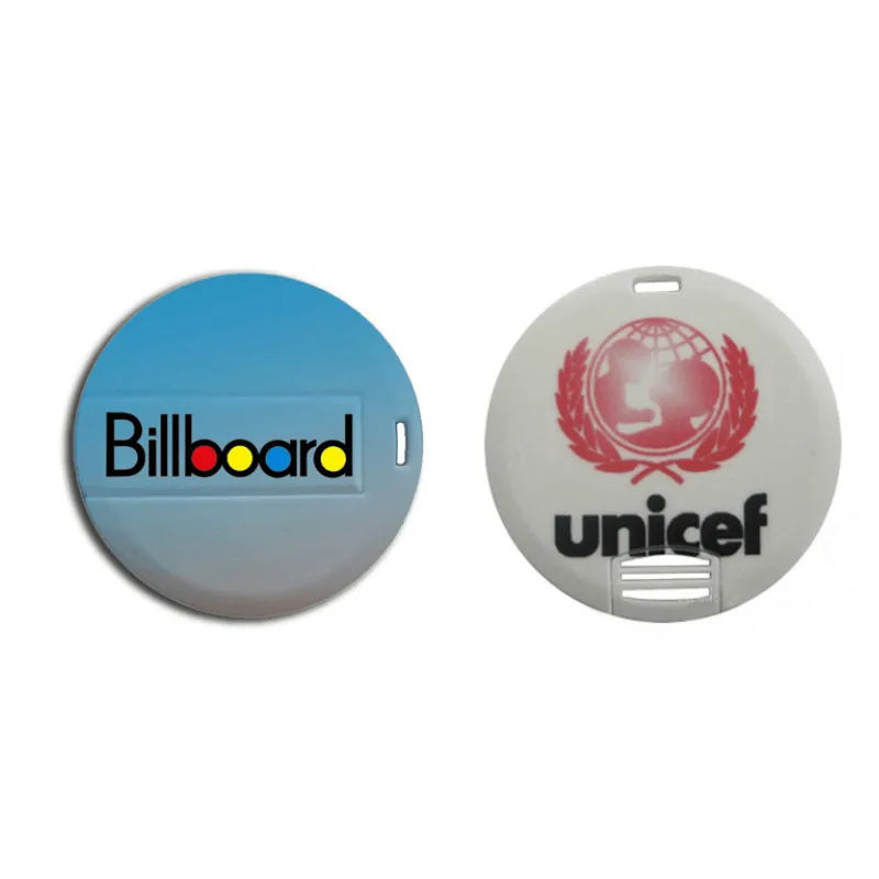 Usb флеш накопитель с круглым пластиковым логотипом на заказ 4 32 Гб|USB