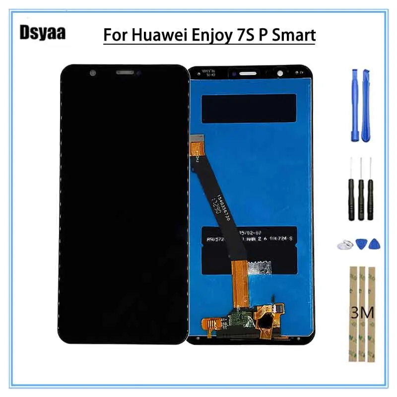 Для Huawei Enjoy 7 S/P Smart FIG LX1 LA1 L21 L22 ЖК дисплей + кодирующий преобразователь сенсорного