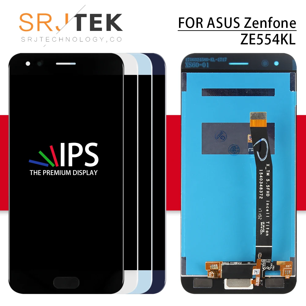 Экран для ASUS Zenfone 4 ZE554KL lcd панель кодирующий преобразователь сенсорного экрана в сборе с рамкой для Zenfone 4 ZE554KL Z01KD дисплей