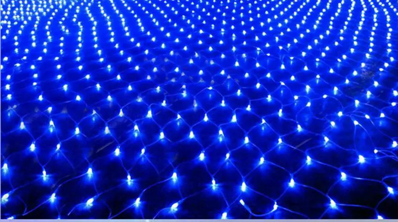 1.5m*1.5m 96led mesh net Fairy string light Web Twinkle lighting F/Christmas Wedding Party Xmas Garden Garland Decor 220V-white | Лампы и