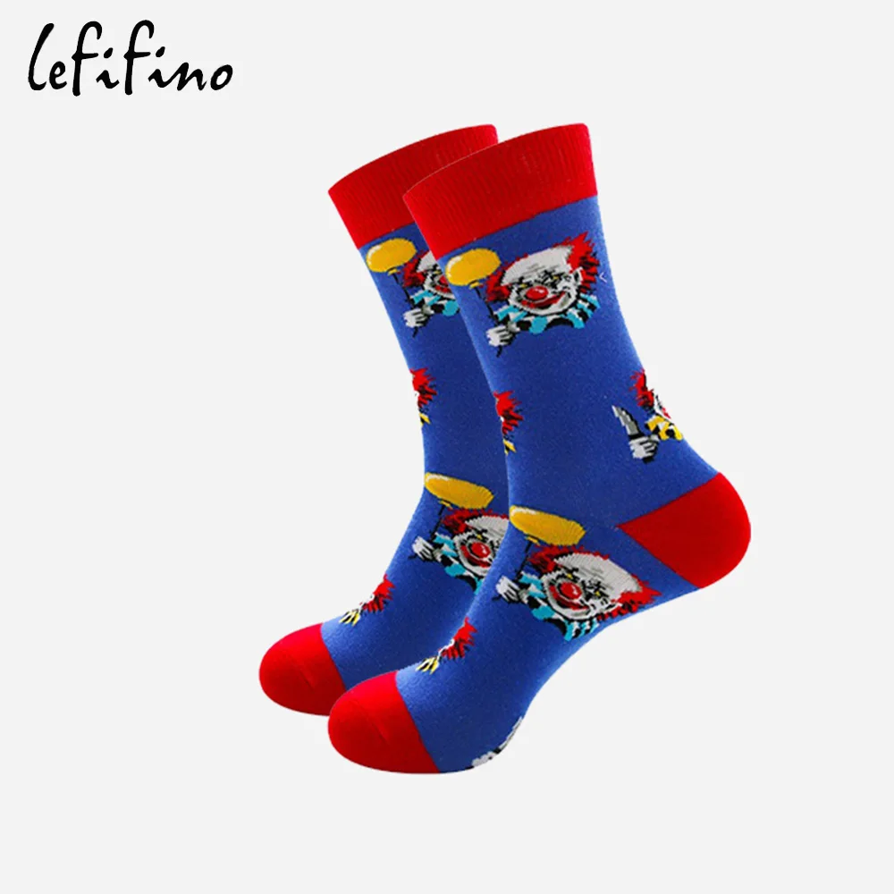 Забавные носки унисекс для мужчин и женщин с изображением мультяшного персонажа