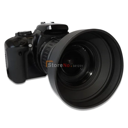 

2pcs 55MM Collapsible Rubber Lens Hood for Rebel T4i T3i T3 T2i T1i XT XTi XSi