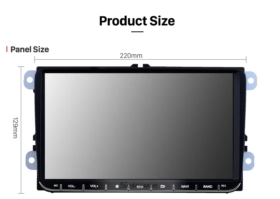 Seicane 2Din gps " Автомобильный Android 8,1 мультимедийный плеер для VW/Volkswagen/Golf/Polo/Tiguan/Passat/b7/b6/SEAT/leon/Skoda/Octavia