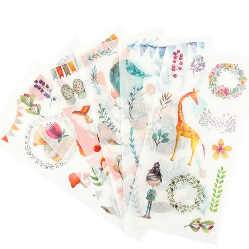 

15packs/lot Kawaii Twilight Elves DIY Decorative Scrapbooking Stickers Flat sheets and paper stickers Transparent PVC Sticker